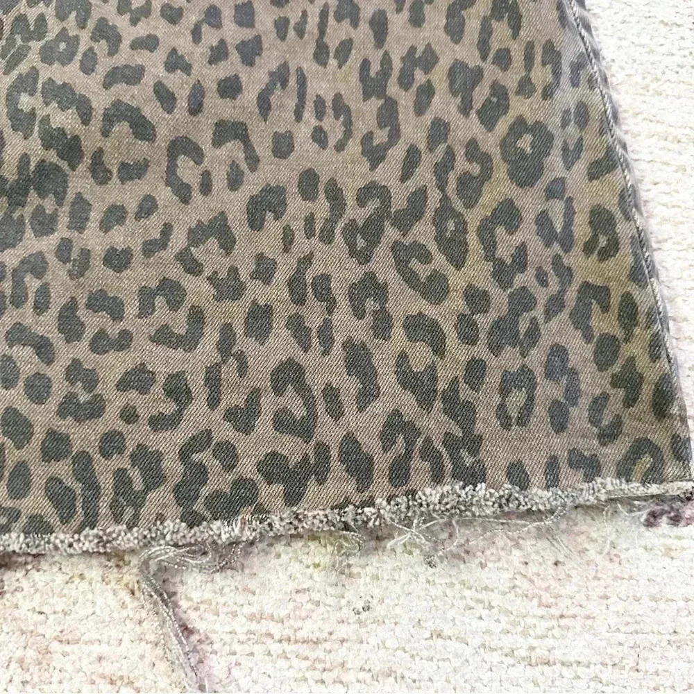 Pistola• Cheetah print raw hem mini skirt size medium - Picture 9 of 10